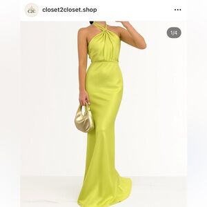 auka dress in lime available for sale in size S